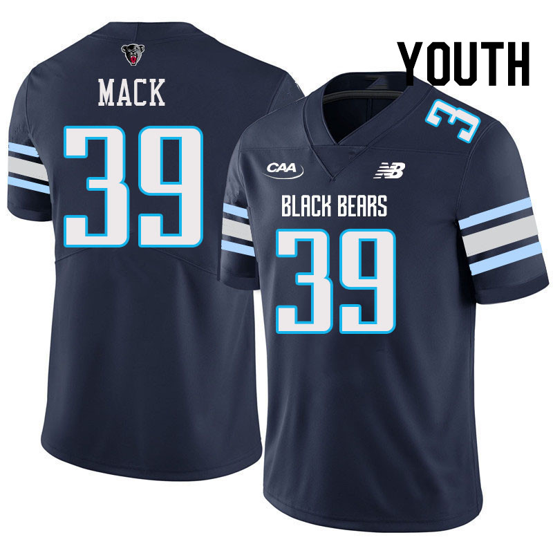 Youth #39 Amari Mack Maine Black Bears College Football Jerseys Stitched Sale-Navy
